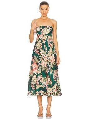 zimmermann silk petal twist dress Zimmermann Silk Petal Twist Dress In Black